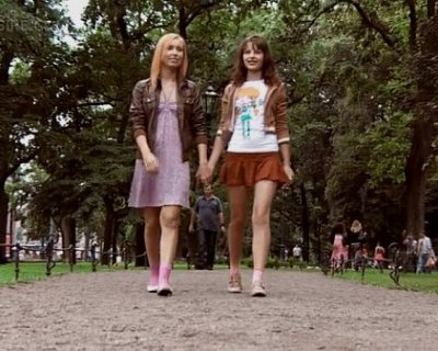 Lesbian Teenagers Touch Hands