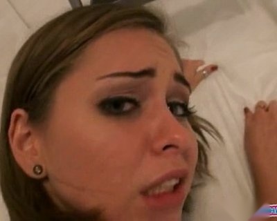 Girl with eyes closed has perfect teeth