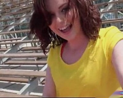 Redhead GF Fucks Hairy Pussy