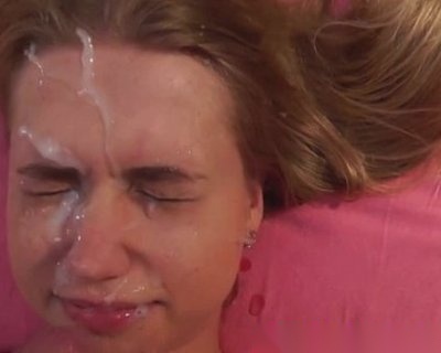 Facialsb (81) A whore getting drenched in her own sperm.
