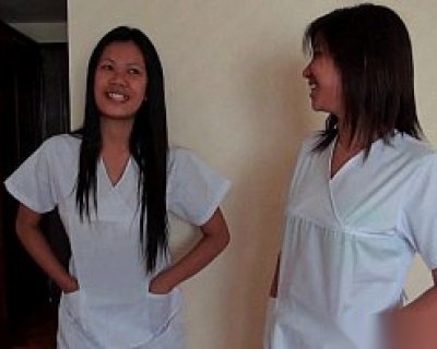 Nurses Smiling and Talking