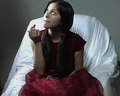 Beautiful doll plays with my cock