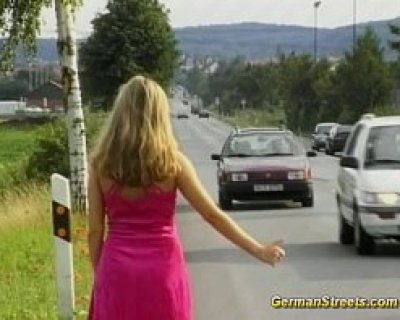 Drive away with a hot German.