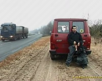 horny whore sucks cock