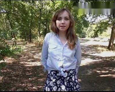 shy teen does her first