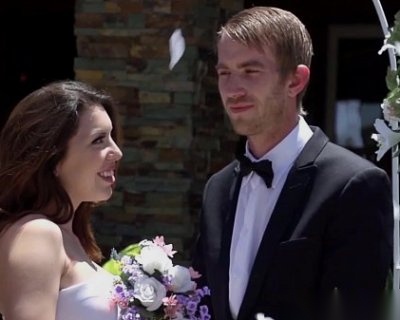 A fucker wearing a black bow tie looks at a whore in the street. Real Wife Stories Danny D Jenni Lee