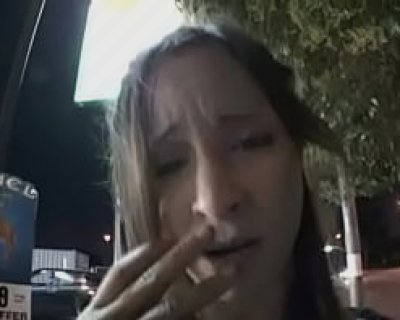 Angry whore On Phone About Smoking