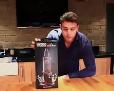 man Holding Hydro Pump Package Pablomatt