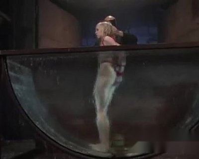 tied up blonde sink in