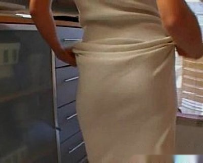 Cream Filled Titties In The Kitchen