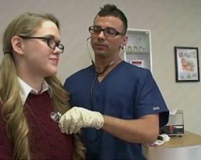 naughty patient gets doctor facial