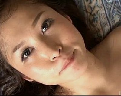 Japanese babe Moe Yoshikawa seduces lucky dude with sensual smile.