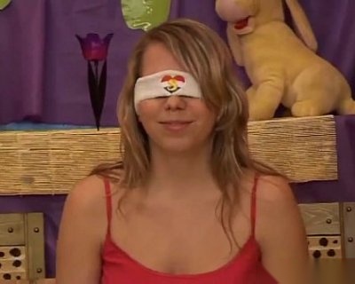 blindfolded teen beauty sue loves to