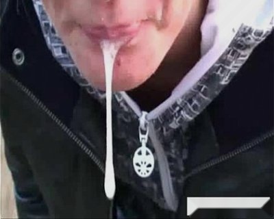 outdoor blow job cum