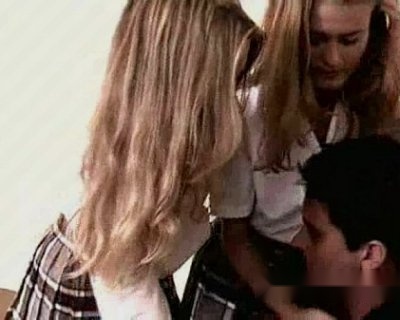 hot twin threesome