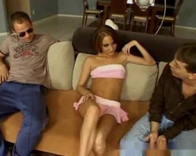 Brown and Blonde Girl on Couch