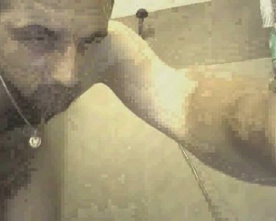 Naked man with beard
