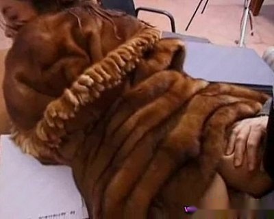Sexy Anal Sex In A Fur Coat