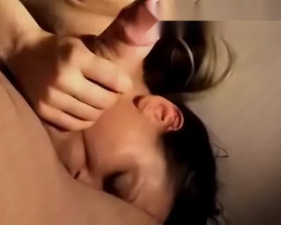 Brunette Sucks Monster Dik