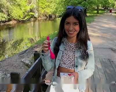 Friend's Toy Takes Control: Katty West &amp; Dis Diger's Wild Orgasms in Public Parks