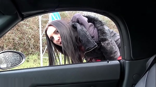 Alina Lamour &amp; Andy Star: Teen Outdoor Sex in Parking Lot - Busty Babes in Nylon, Doggystyle Creampie