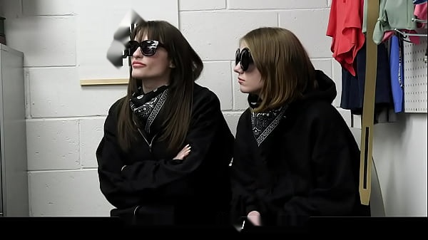 Teen Models Mia & Dakota's Backroom Strip Search: Office Heist & Hot Threesome