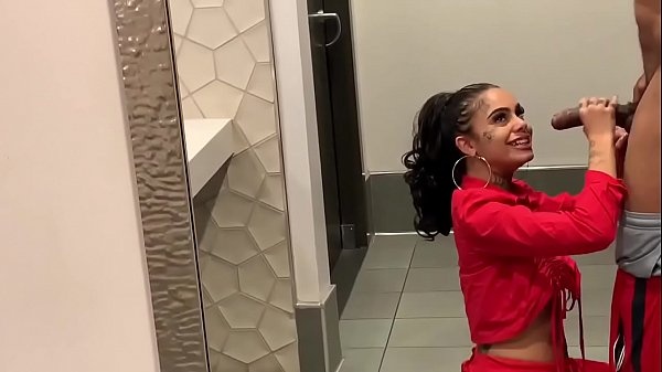 Genevieve Sinn Dominates Sevyan Harden's BBC in Public Bathroom: POV Cumshot