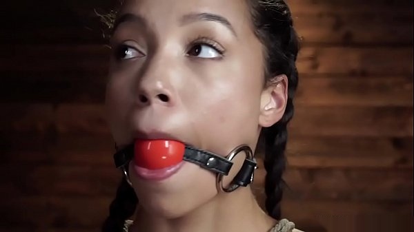 Latin Slave Alexis Tae Hogtied &amp; Spanked: Small Tits, Rough BDSM Bizarre Pain