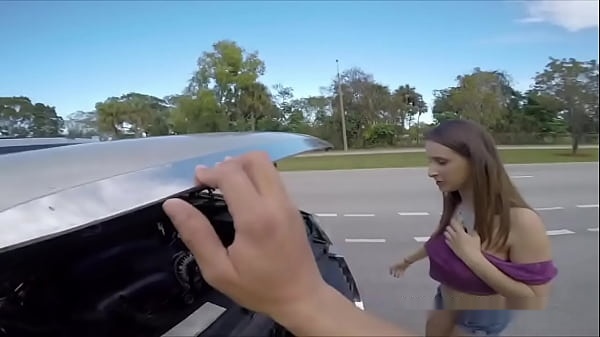 Ashley Adams &amp; Juan Largo: Big Boobs in Hardcore Traffic Blowjob