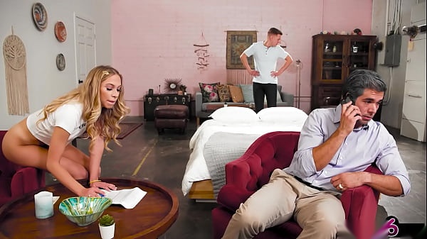 Blonde Teen Khloe Kapri Takes Hardcore Anal in Front of Stepdad: Taboo Petite Teen Sex