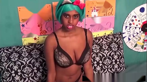 Msnovember's Tempting Ebony Stepdaughter: Spread Eagle Sensuality with Giant Boobs and Creamy Twat