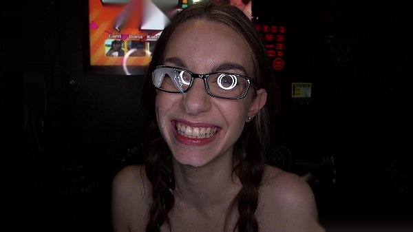 Black Dick Jizzes Tali Dova's Glasses in Intense Gloryhole Scene