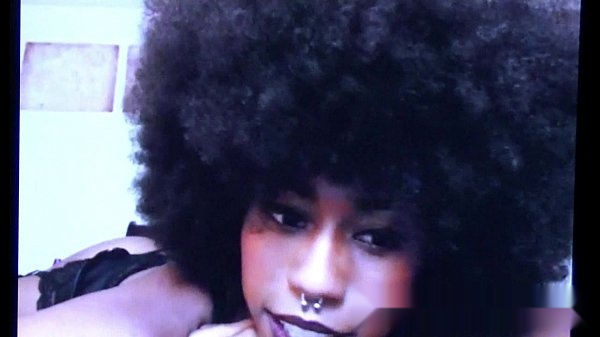 Ev0nne: Retro Ebony Webcam Show, Lingerie Tease, Vintage Afro Dancing Camgirl