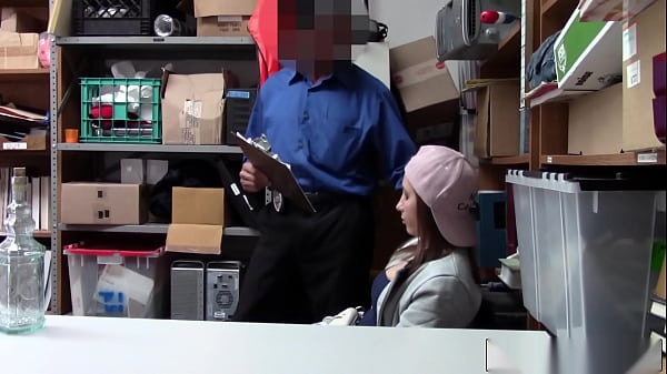 Teen Thief Hayden Hennessy's Hardcore Punishment: Sweet Office Blowjob and Big Cock Penetration