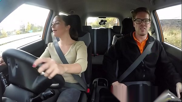 Petite Teen Driving School Lesson Turns Wild: Ryan Ryder & Pixiee Little's Hilarious Hardcore Reality