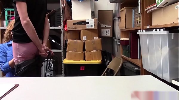 Blonde Officer Krissy Lynn Gives Deepthroat to Shoplifting Cock