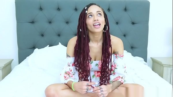 Ebony Teen Julie Kay's Hardcore Masturbation: Stockings, Tattoos, and Dreadlocks